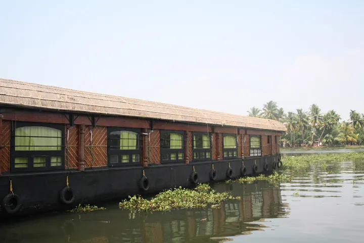 A houseboat on the Kerala backwaters