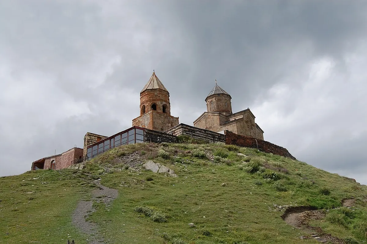 Gergeti Trinity Church near Kazbegi, Georgia