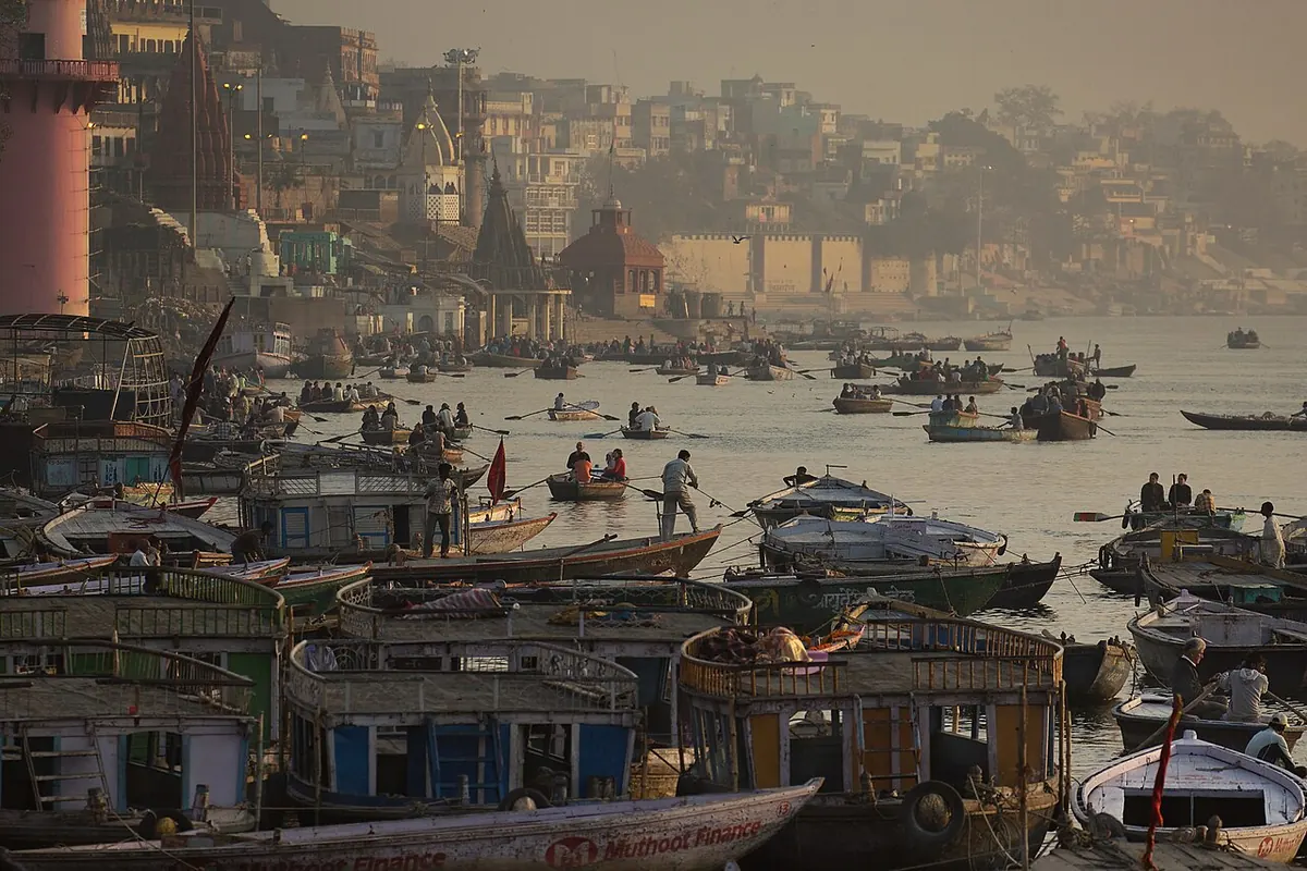 Morning on the Ganges at Varanasi